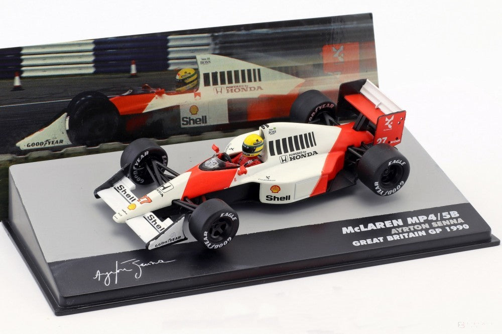 Ayrton Senna McLaren MP4/5B Brit GP 1990 Modell Autó