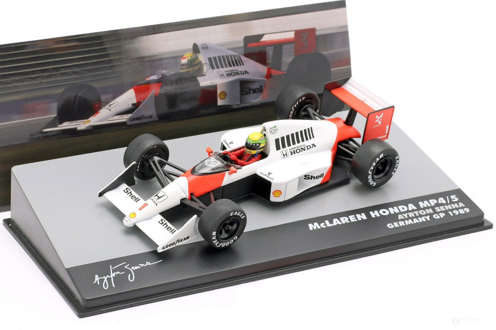 Ayrton Senna McLaren MP4/5 #1 Germany GP 1989 Modell Autó