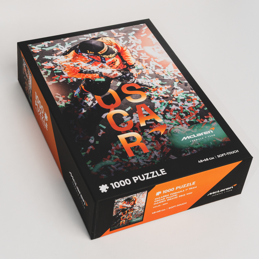 <title>Équipe McLaren Formula 1®, Puzzle, Oscar Piastri, Première victoire au Grand Prix, 1000 pièces</title>