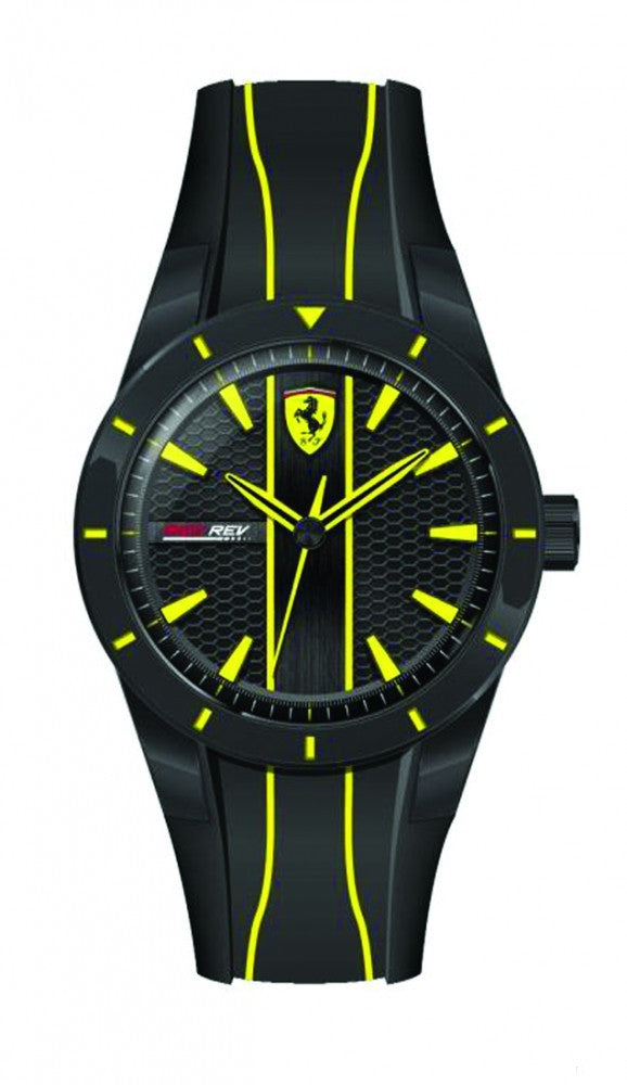Montre Scuderia Ferrari, noir-jaune - FansBRANDS®