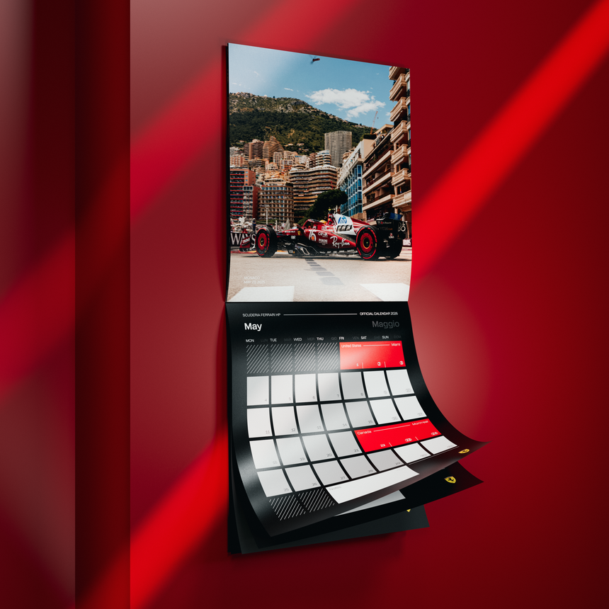 Calendrier officiel Ferrari 2026, édition limitée