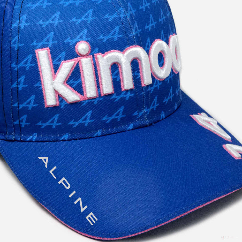 Alpine Flatbrim Casquette, Fernando Alonso Kimoa, Bleu, 2022