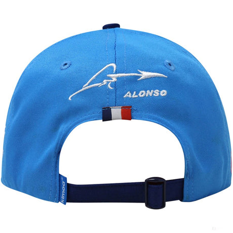 Alpine Baseball Casquette, Fernando Alonso Kimoa France GP, Bleu, 2022 - FansBRANDS®