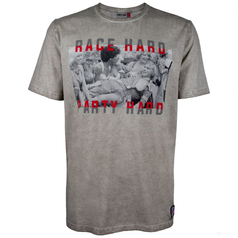 T-shirt col rond James Hunt, gris - FansBRANDS®