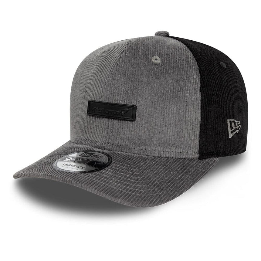 Gorra McLaren, New Era, de pana, gris