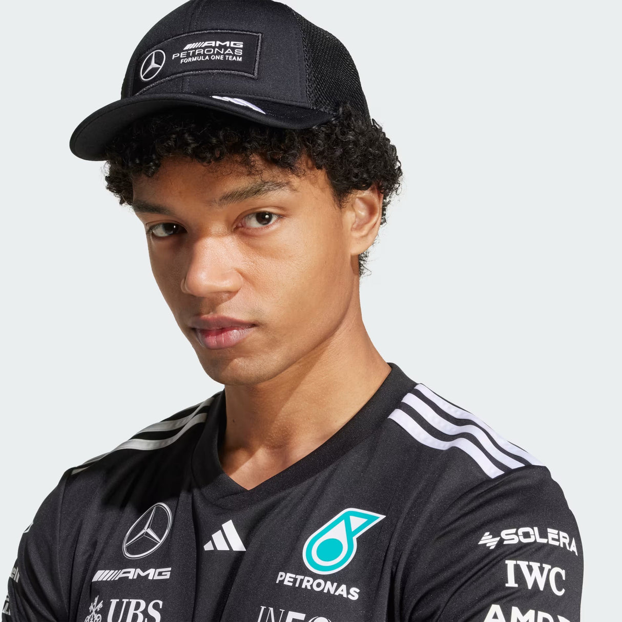 Casquette Mercedes, trucker, logo complet, noire 🔥