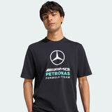 Polo Mercedes, Dna, graphique, adidas, noir