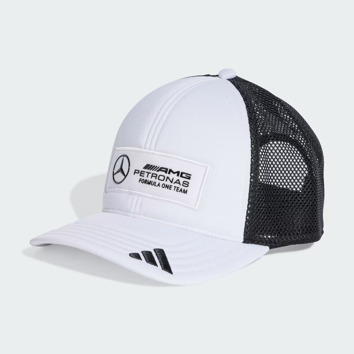 Casquette Mercedes, trucker, logo long, blanc 🔥