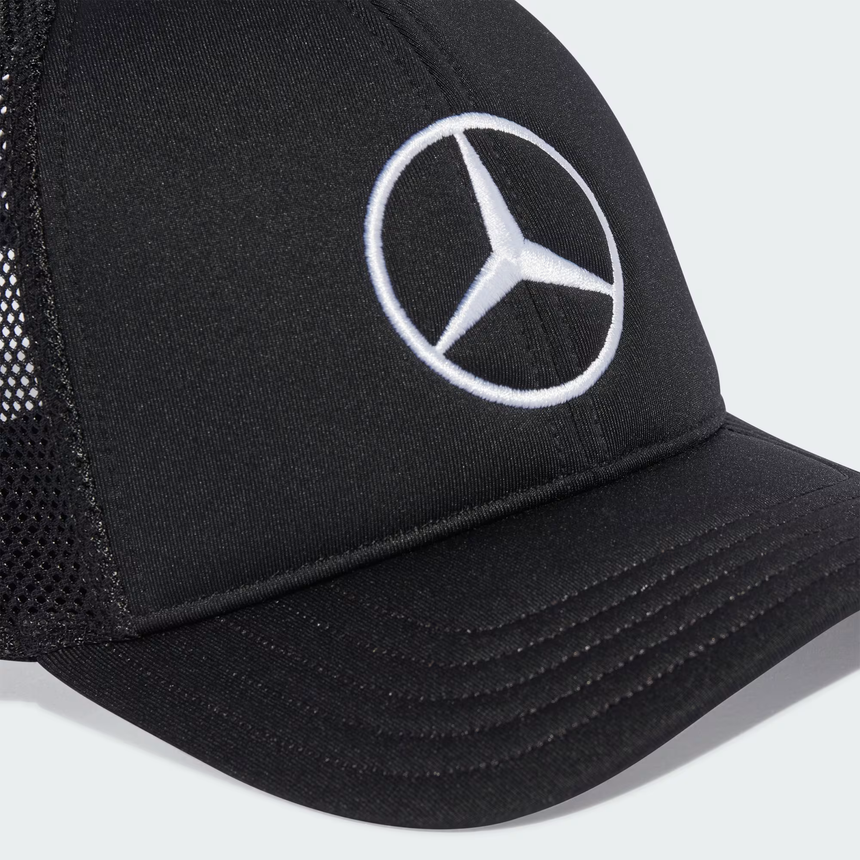 Casquette Mercedes, trucker, grand logo, noir 🔥