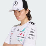 Casquette Mercedes, trucker, grand logo, blanc/noir 🔥