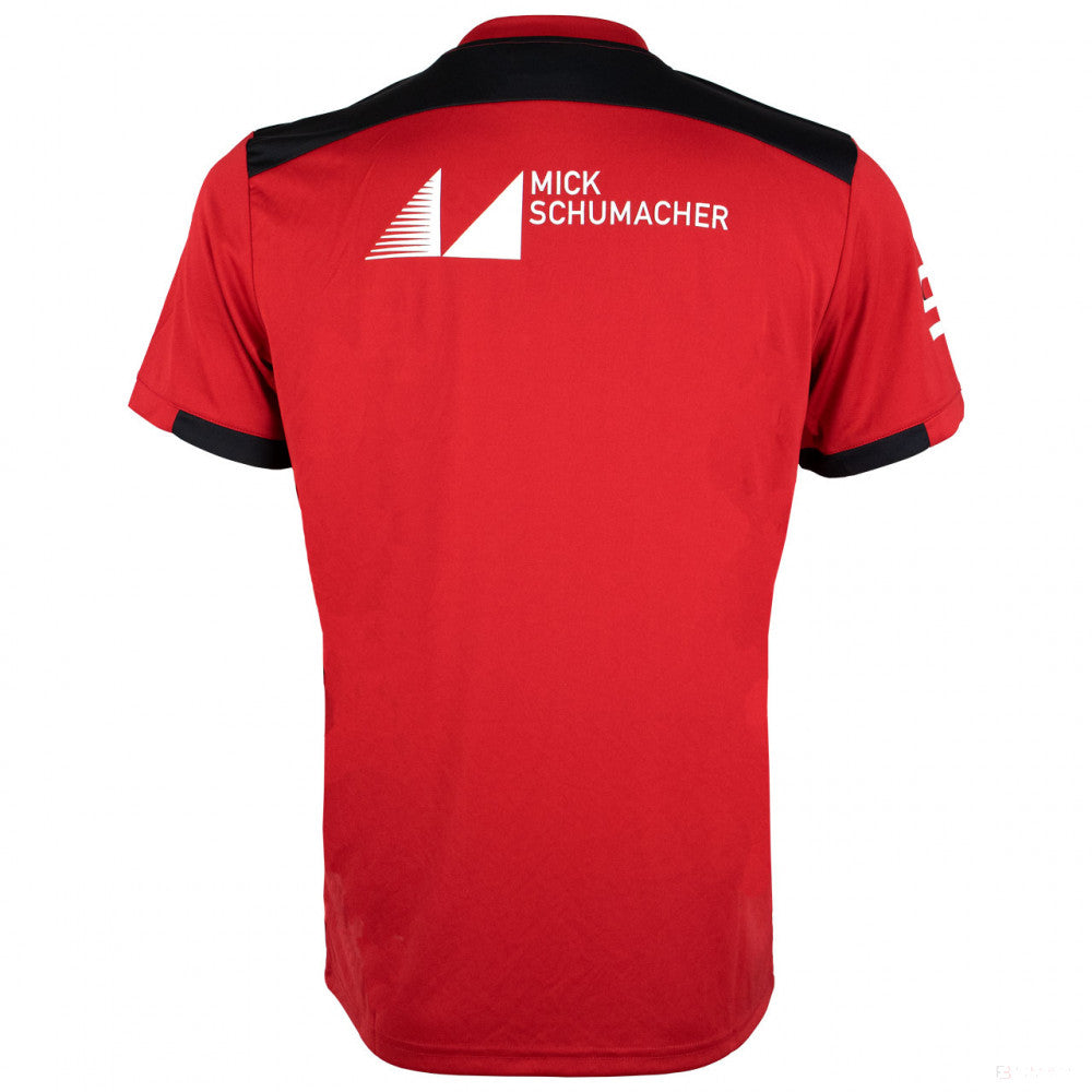 T-shirt col rond Mick Schumacher, Rouge