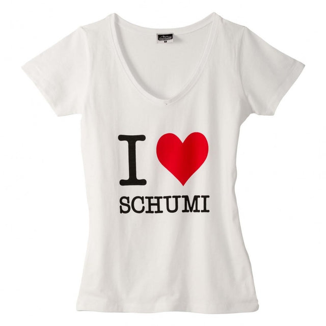 T-shirt col rond Michael Schumacher, blanc - FansBRANDS®