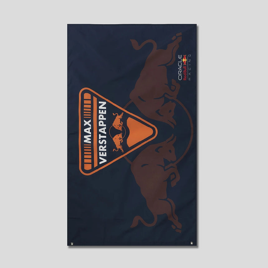 Drapeau Red Bull, Max Verstappen, bleu, 2026