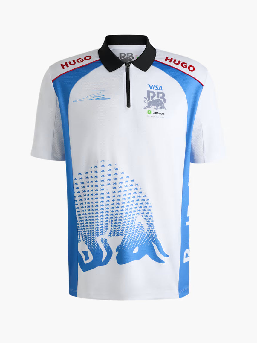 Polo VISA RB, Isack Hadjar, équipe, blanc