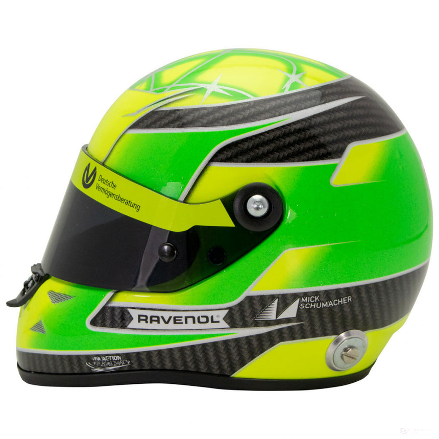Voiture modèle, Mick Schumacher Casque Belgium Spa 2018 Formula 3 Champion, 1:2, Vert, 2018 - FansBRANDS®