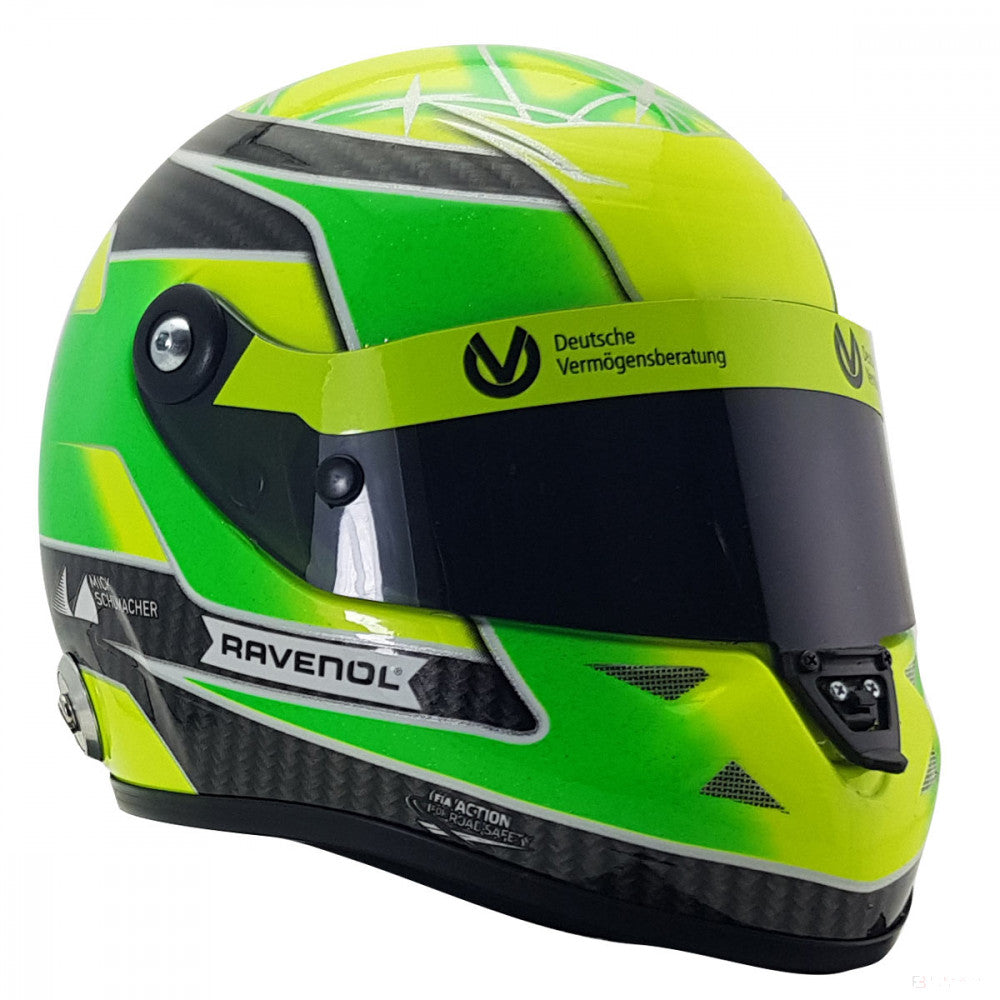 Voiture modèle, Mick Schumacher Casque Belgium Spa 2018 Formula 3 Champion, 1:2, Vert, 2018