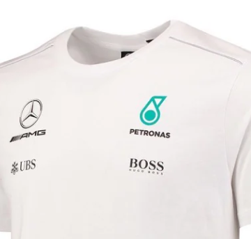 Mercedes Kids T-shirt, Team, white, 2017