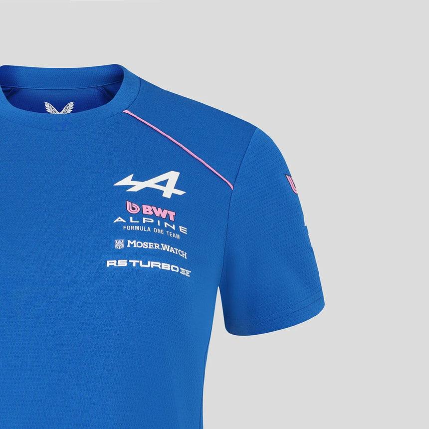 T-shirt Alpine, équipe, femme, bleu, 2026