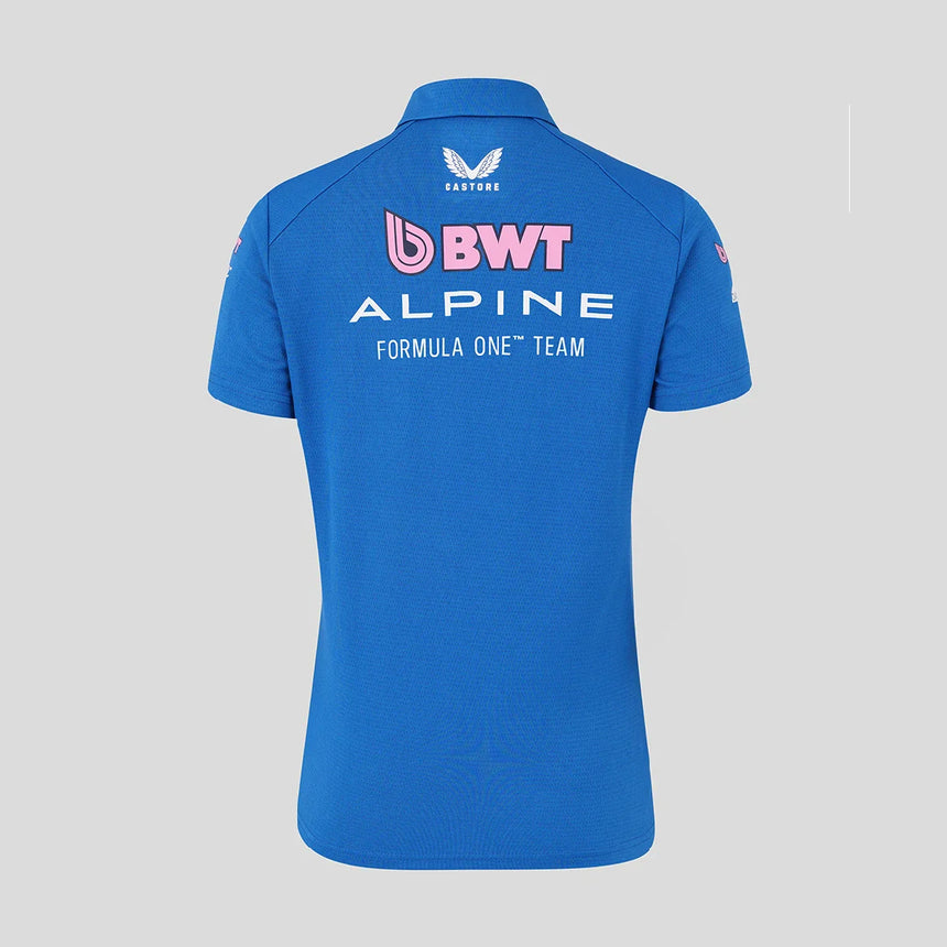 Polo alpin, équipe, femme, bleu, 2026