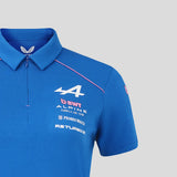 Polo alpin, équipe, femme, bleu, 2026