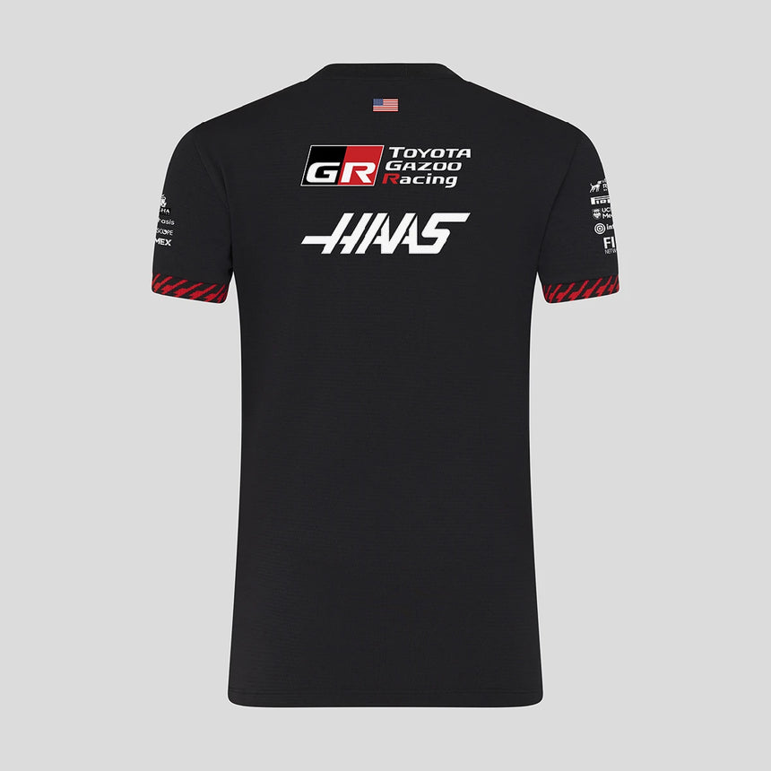 T-shirt Haas F1, équipe, femme, noir