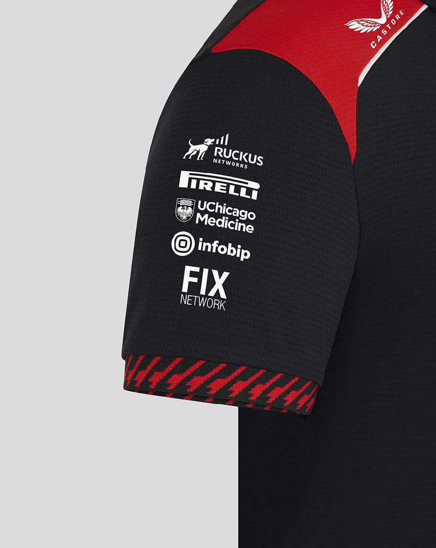 T-shirt Haas F1, équipe, femme, noir