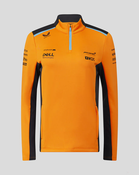 McLaren sweater, 1/4 Zip, team, women, papaya, 2023 - FansBRANDS®