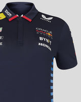 Red Bull t-shirt avec col chemise, Castore, équipe, femmes, bleu, 2024 - FansBRANDS®