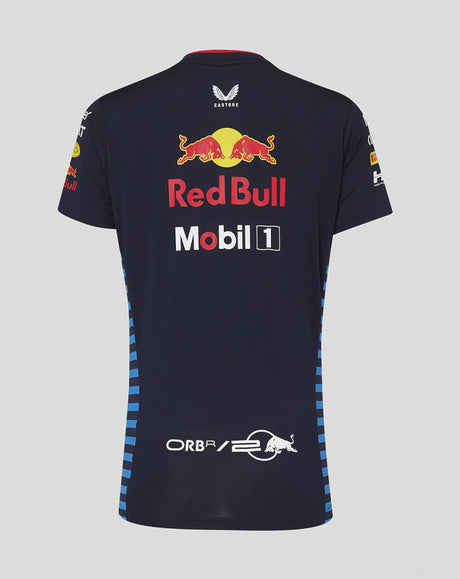 Red Bull t-shirt, Castore, équipe, femmes, bleu, 2024