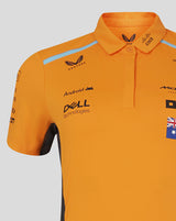 McLaren t-shirt avec col chemise, Castore, Oscar Piastri, femmes, orange - FansBRANDS®