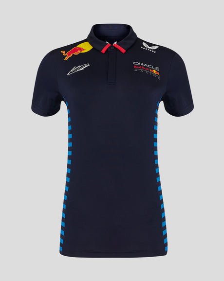 Red Bull t-shirt avec col chemise, Castore, Max Verstappen, femmes, bleu - FansBRANDS®