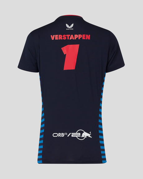 Red Bull t-shirt, Castore, Max Verstappen, femmes, bleu