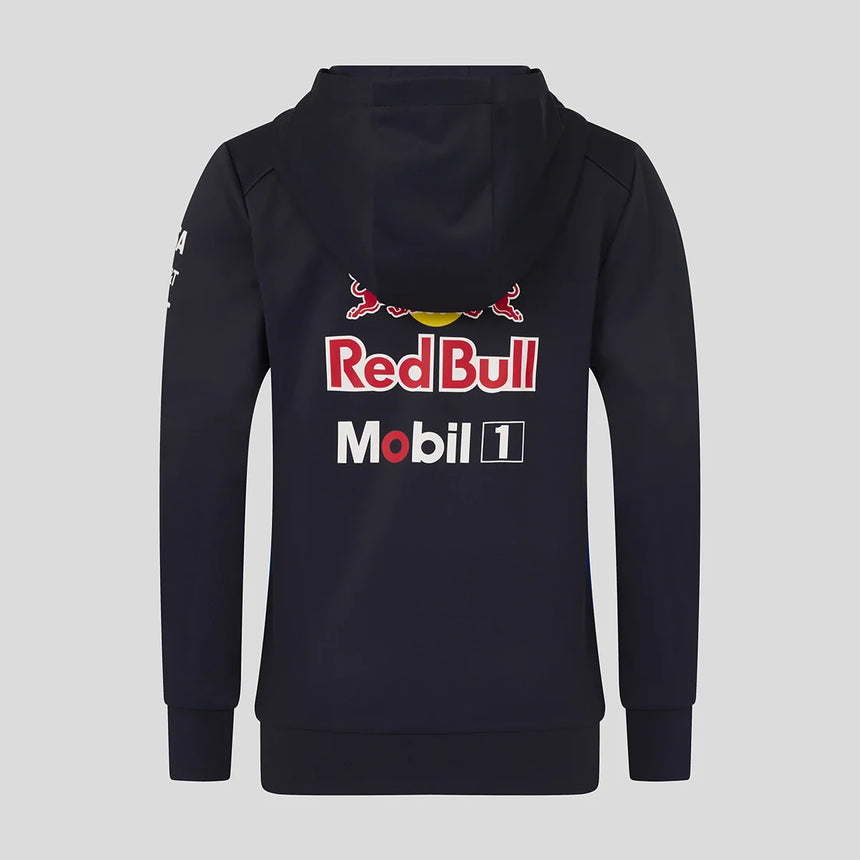 Sweat à capuche Red Bull, équipe, à zip intégral, enfant, bleu