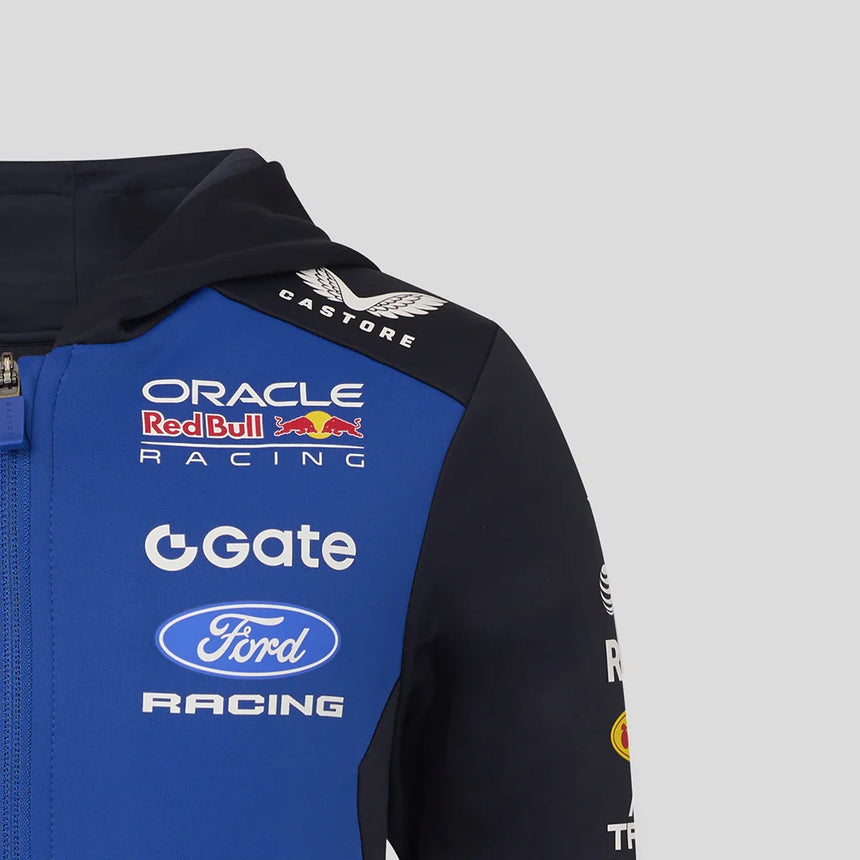 Sweat à capuche Red Bull, équipe, à zip intégral, enfant, bleu