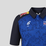 Polo Red Bull, équipe, Isack Hadjar, enfants, bleu