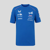 T-shirt Alpine, équipe, enfants, bleu, 2026
