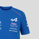 T-shirt Alpine, équipe, enfants, bleu, 2026