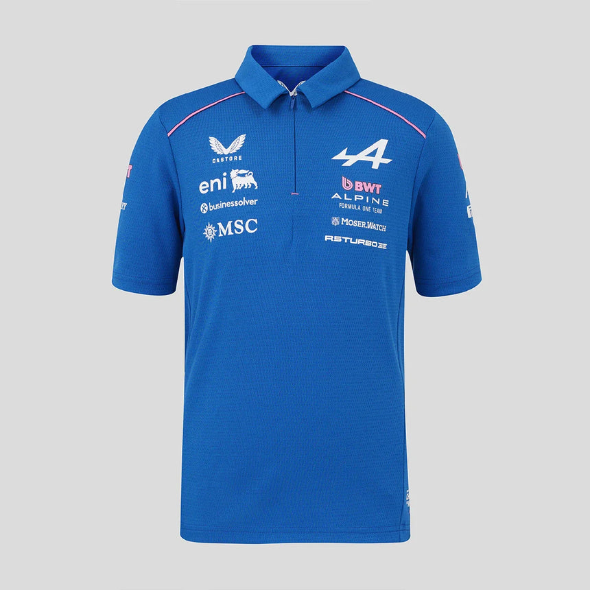Polo alpin, équipe, enfants, bleu, 2026