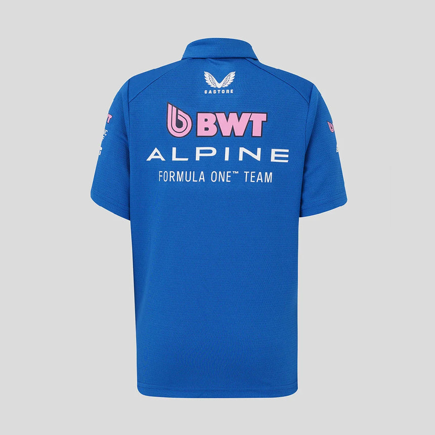 Polo alpin, équipe, enfants, bleu, 2026
