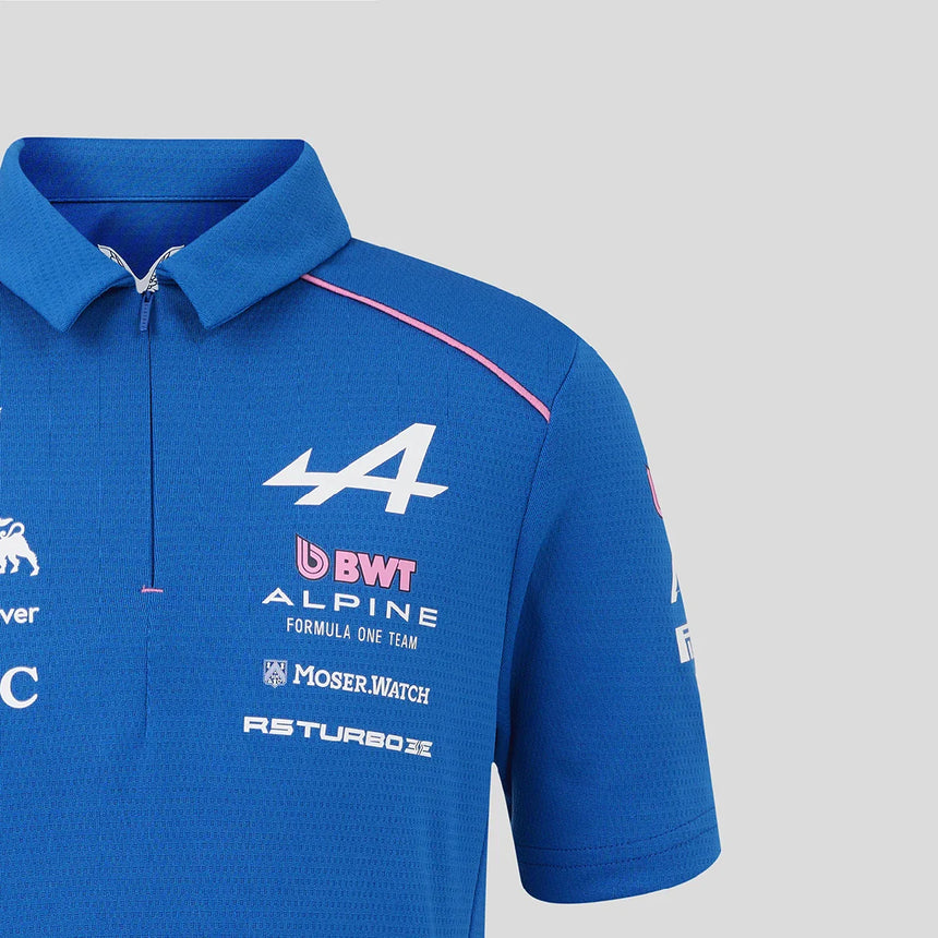 Polo alpin, équipe, enfants, bleu, 2026