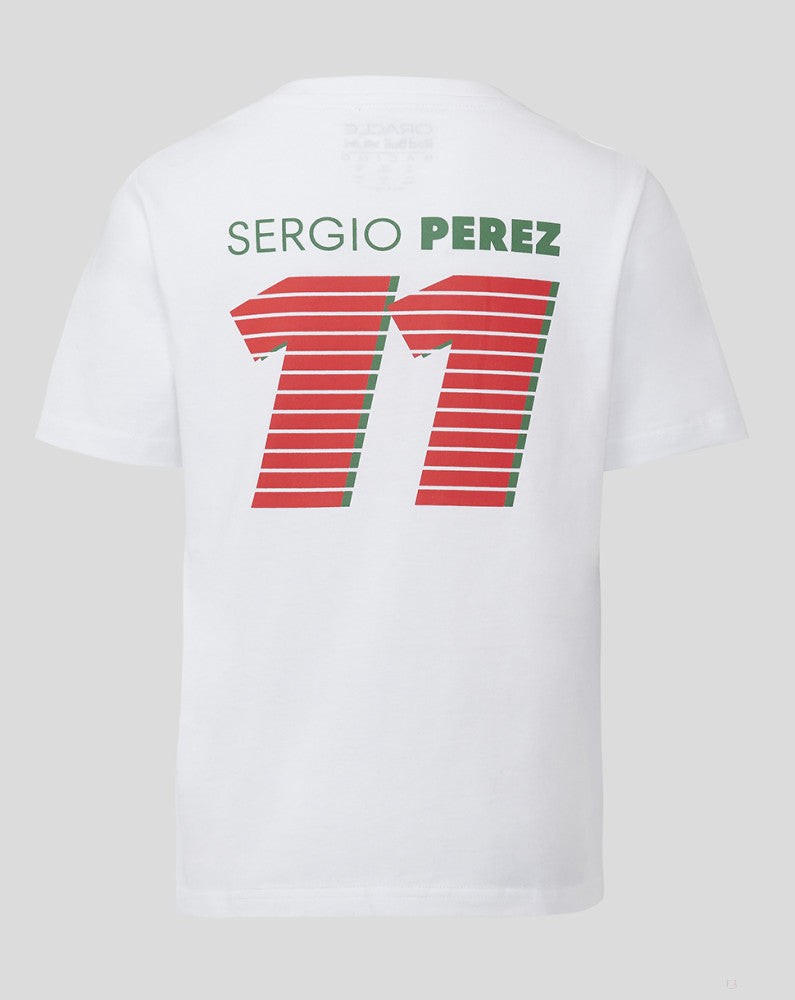 Red Bull Racing t-shirt, Sergio Perez, OP4, kids, white - FansBRANDS®