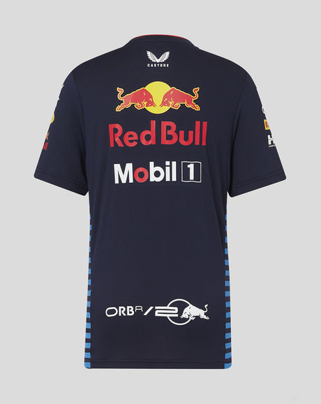 Red Bull t-shirt, Castore, équipe, enfant, bleu, 2024
