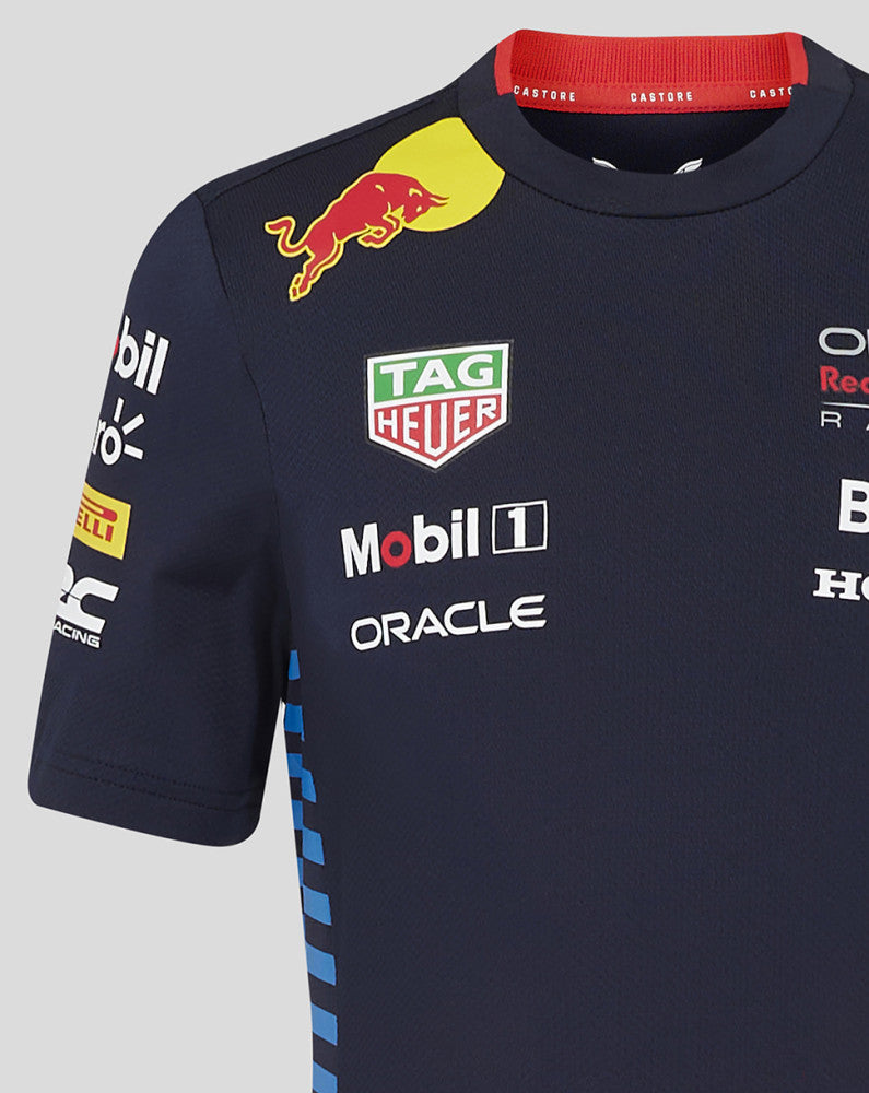 Red Bull t-shirt, Castore, équipe, enfant, bleu, 2024 - FansBRANDS®