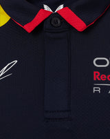 Red Bull t-shirt avec col chemise, Castore, Max Verstappen, enfant, bleu - FansBRANDS®