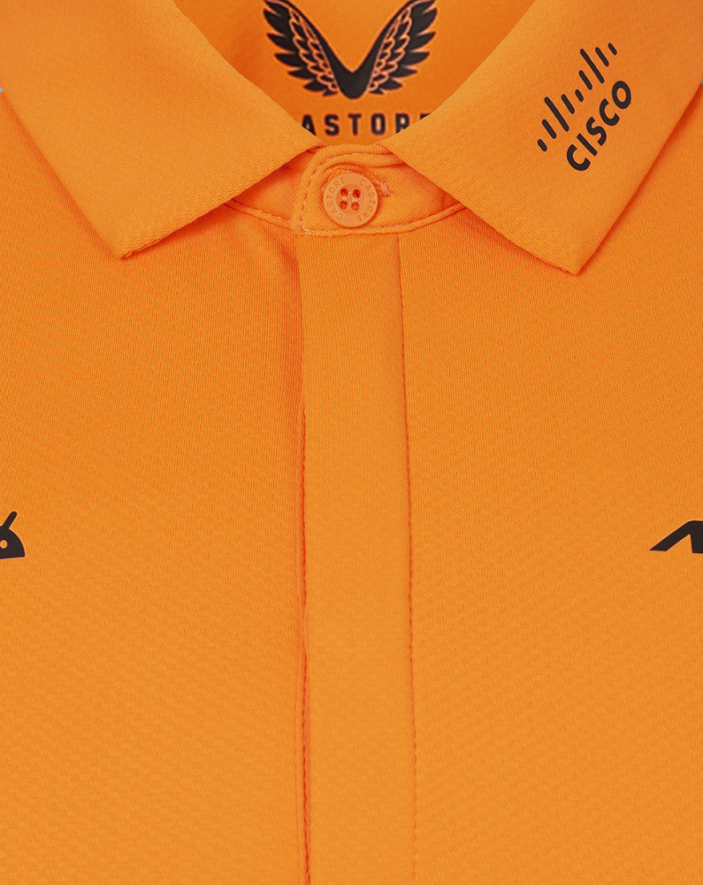 McLaren t-shirt avec col chemise, Castore, équipe, orange, 2024 - FansBRANDS®