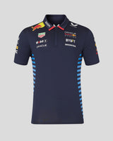 Red Bull t-shirt avec col chemise, Castore, équipe, bleu, 2024 - FansBRANDS®