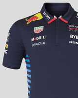 Red Bull t-shirt avec col chemise, Castore, équipe, bleu, 2024 - FansBRANDS®