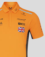 McLaren t-shirt avec col chemise, Castore, Lando Norris, orange - FansBRANDS®
