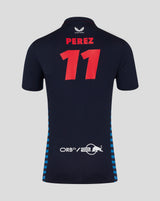 Red Bull t-shirt avec col chemise, Castore, Sergio Perez, bleu - FansBRANDS®