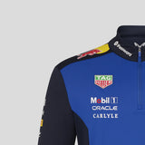 Sweat-shirt Red Bull, équipe, 1/4 zip, bleu